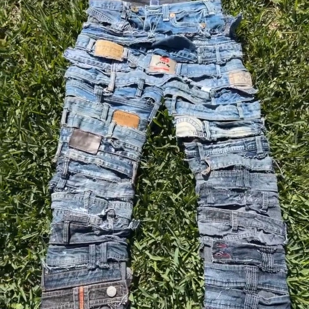 Strap Denim Jeans - all sizes available